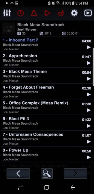 List bài hát của Neutron Player