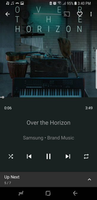 Giao diện phát nhạc của Shuttle Player