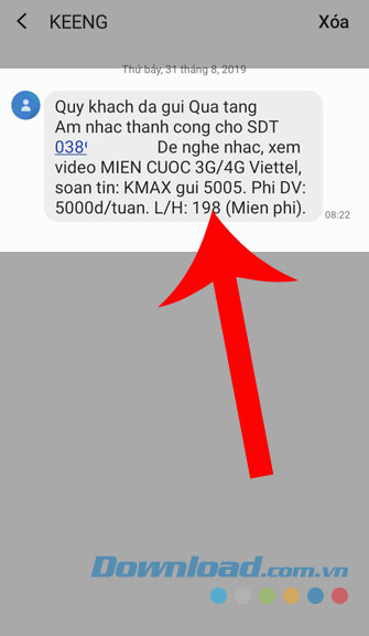 Tin nhắn xác nhận