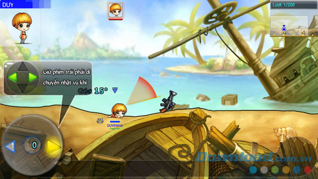 Di chuyển và nhặt vũ khí