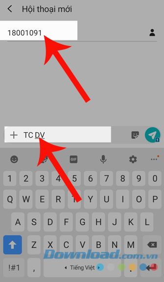 Chặn tin nhắn thông tin dịch vụ