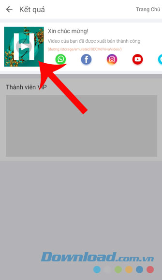 Nhấn vào Video để xem