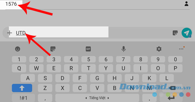 Soạn tin nhắn UTD gửi 1576