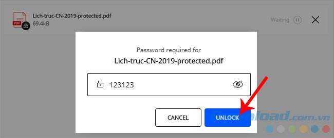 Nhập khẩu cũ của file PDF