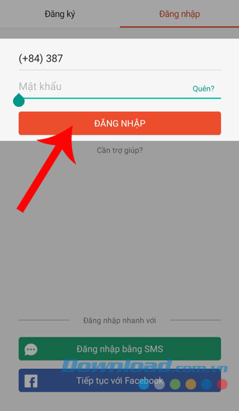 Đăng nhập tài khoản