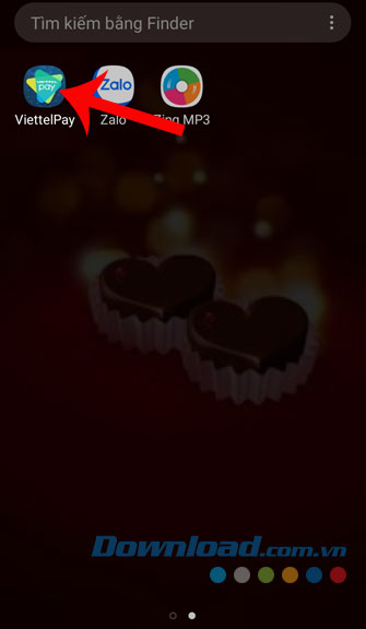 Mở ứng dụng ViettPay