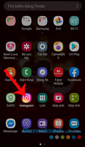 Mở Instagram trên điện thoại