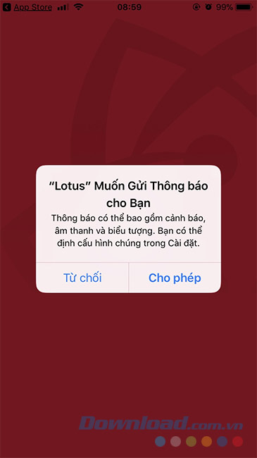 Lotus muốn gửi thông báo cho bạn 