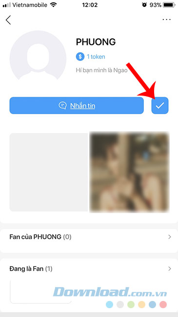 Đánh dấu quan tâm bạn bè