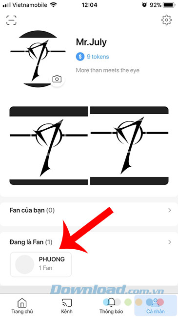Trở thành "Fan" của bạn bè