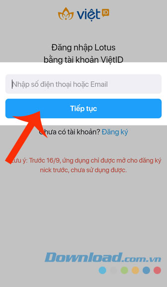 Nhập số điện thoại