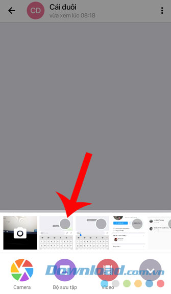 Chọn hình ảnh và ấn Gửi