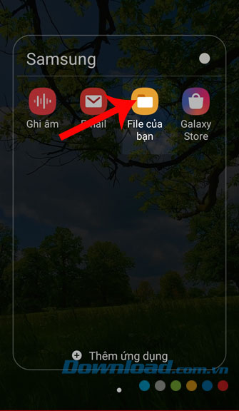 Mở ứng dụng File của bạn