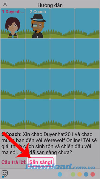 Nhấn nút Sẵn sàng