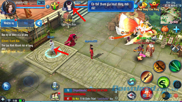 Nhấn vào tên tài khoản mà mình muốn kết bạn