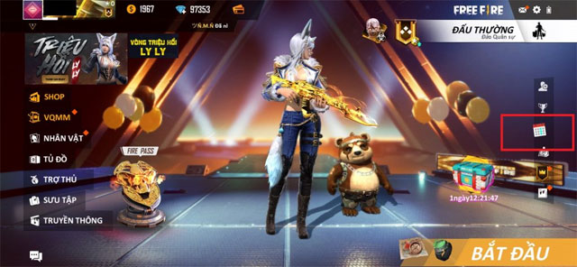 Nhấn vào mục Thông báo