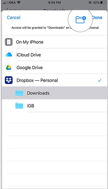 Thêm thư mục mới