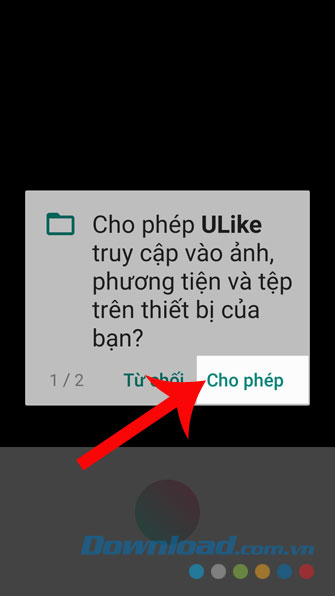 Cho phép truy cập vào các file