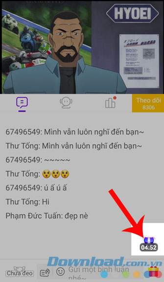 Đợi cho thời gian phía dưới rương vật phẩm chạy hết