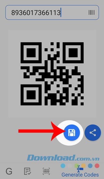 Ấn vào biểu tượng Save