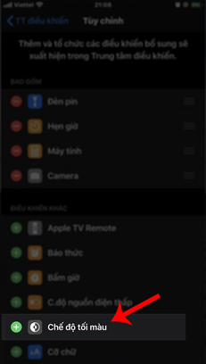 Chế độ tối màu trên iOS 13