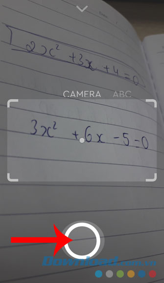 Nhấn vào hình trò để chụp ảnh