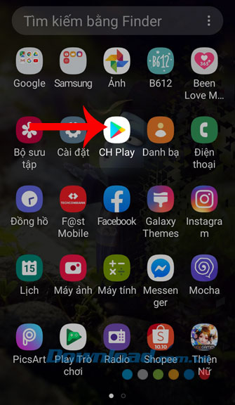 Mở ứng dụng CH Play