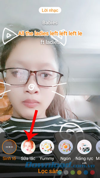 Chọn hiệu ứng cho video