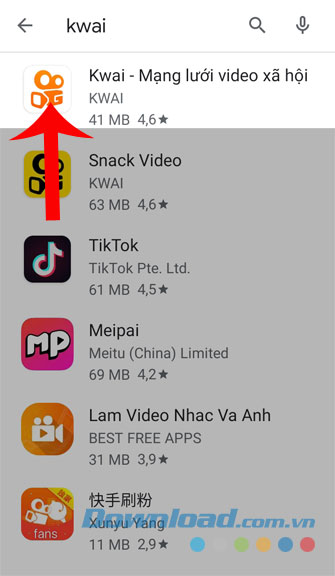 Gõ từ khóa và tìm kiếm