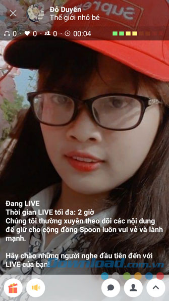 Bắt đầu cuộc Livestream