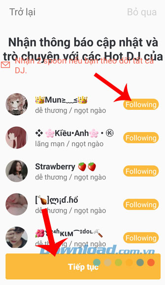 Follow một tài khoản bất kỳ