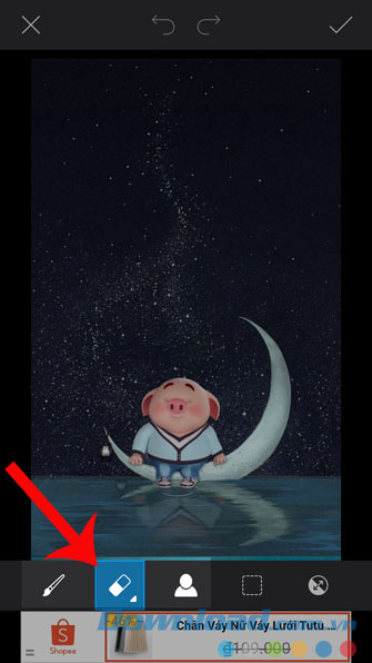 Chọn chế độ tách nền