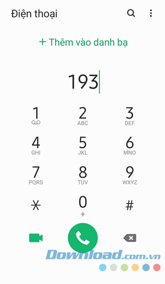 Gọi điện cho tổng đài