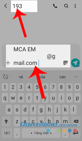 Nhận thông báo qua Email