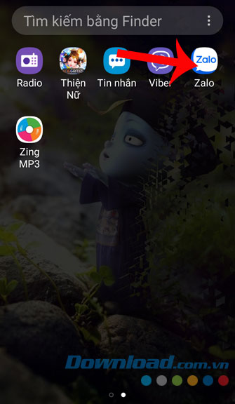 Mở ứng dụng Zalo