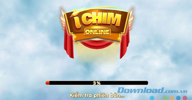 Đợi hệ thống kiểm tra phiên bản