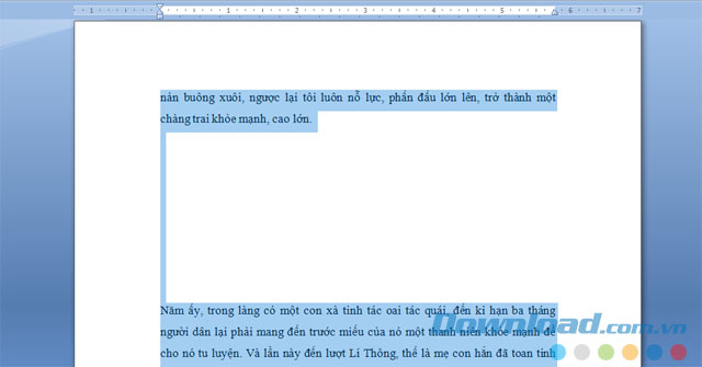 Bôi đen toàn bộ văn bản