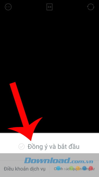 Nhấn nút Đồng ý và bắt đầu