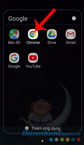 Mở ứng dụng Google Chrome