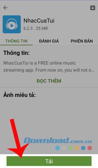 Bấm nút Tải