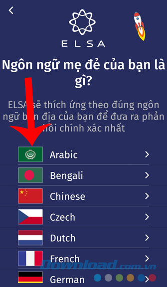 Chọn Tiếng mẹ đẻ