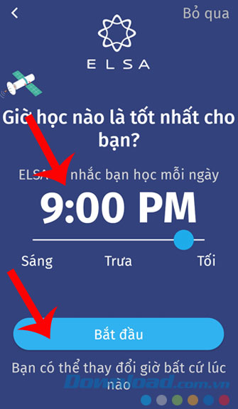 Thiết lập thời gian