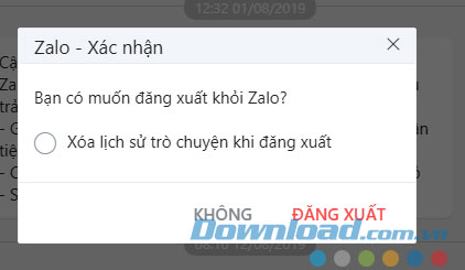 Ấn Đăng xuất