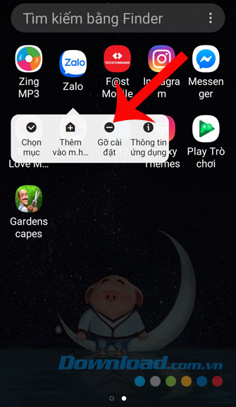 Gỡ ứng dụng Zalo