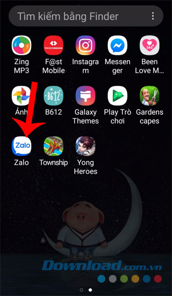 Mở ứng dụng Zalo