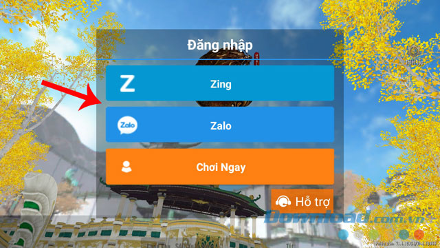 Đăng nhập tài khoản game