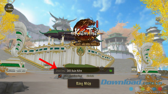 Nhấn vào mục Chọn khu