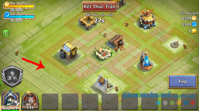 Nhấn vào bất kỳ vị trí nào trên màn hình