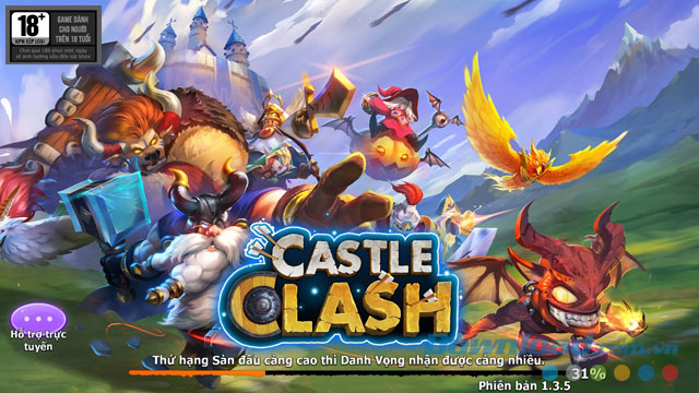 Đợi hệ thống tải dữ liệu