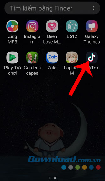 Mở ứng dụng Tik Tok